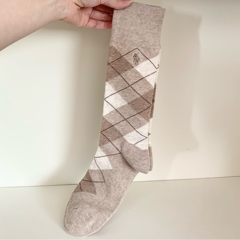 Hold Nwot Argyle Patterned Long Socks - image 2
